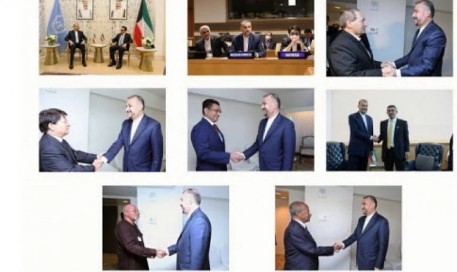 Встреча Амир-Абдуллахиана с главами МИД Эритреи, Уганды и ОАЭ