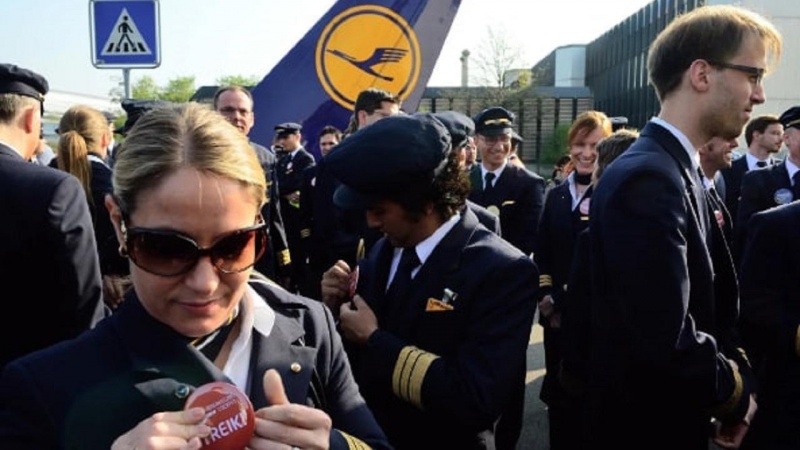Вследствие забастовки летчиков отменены 800 рейсов Lufthansa