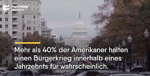 40% der Amerikaner halten laut Umfrage, Bürgerkrieg für wahrscheinlich