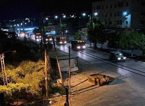قوات العدو الإسرائيلي تقتحم مدينة جنين بعشرات الآليات من عدة محاور