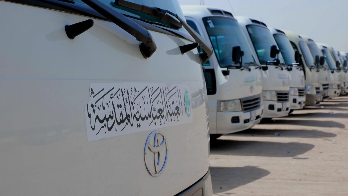 Al-Abbas shrine's vehicles department finishes its preparations for Ziyarat Arbaeen