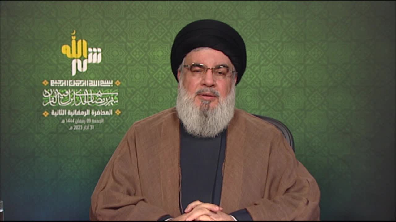 السيد نصرالله: دعم المقاومة الفلسطينية من أهم عناوين الجهاد بالنفس والمال