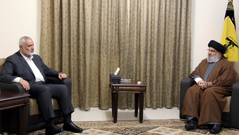 Sayyed Nasrallah receives Hamas Leader