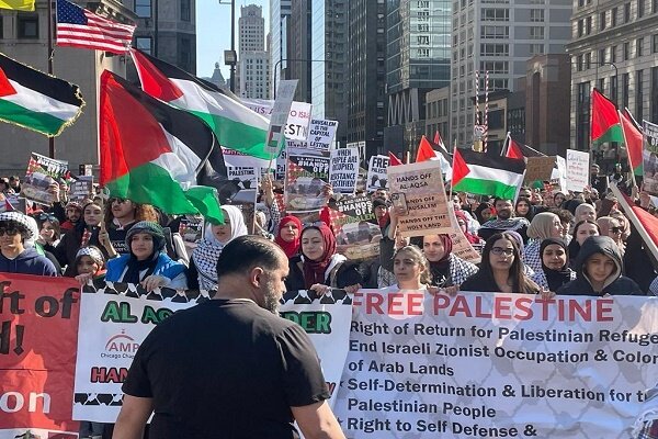 Massive protests held in US against Zionist regime's attacks on Al-Aqsa Mosque