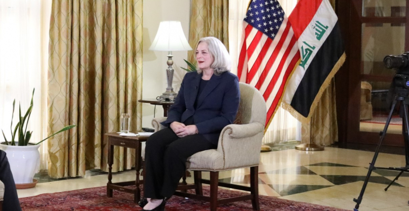 السفيرة الامريكية تبحث مع طالباني مصالح الولايات المتحدة في الإقليم