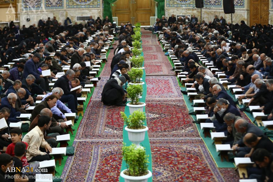 تقرير مصور / مشاركة واسعة في ختمة القرآن الكريم في حسينية "رضوي" الكبيرة بمدينة اصفهان
