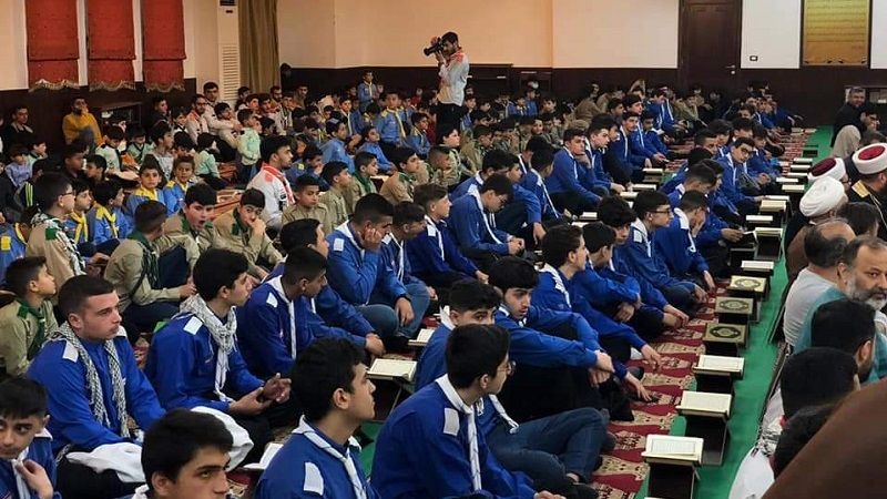تكريم الفتية المشاركين بالنوادي القرآنية في مدينة صيدا اللبنانية+(صور)