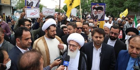 آیت‌الله نوری همدانی: فرمایشات امام(ره) برای ریشه کنی غده سرطانی اسرائیل در حال تحقق است