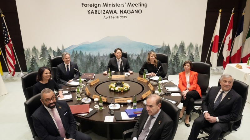 長野・軽井沢でＧ７外相会合実施、　対ロ制裁・ウクライナ支援継続で一致