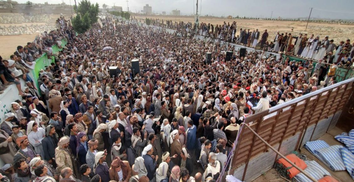 مدينة صعدة اليمنية تشهد مهرجاناً جماهيرياً لاستقبال 48 من الأسرى المحررين 