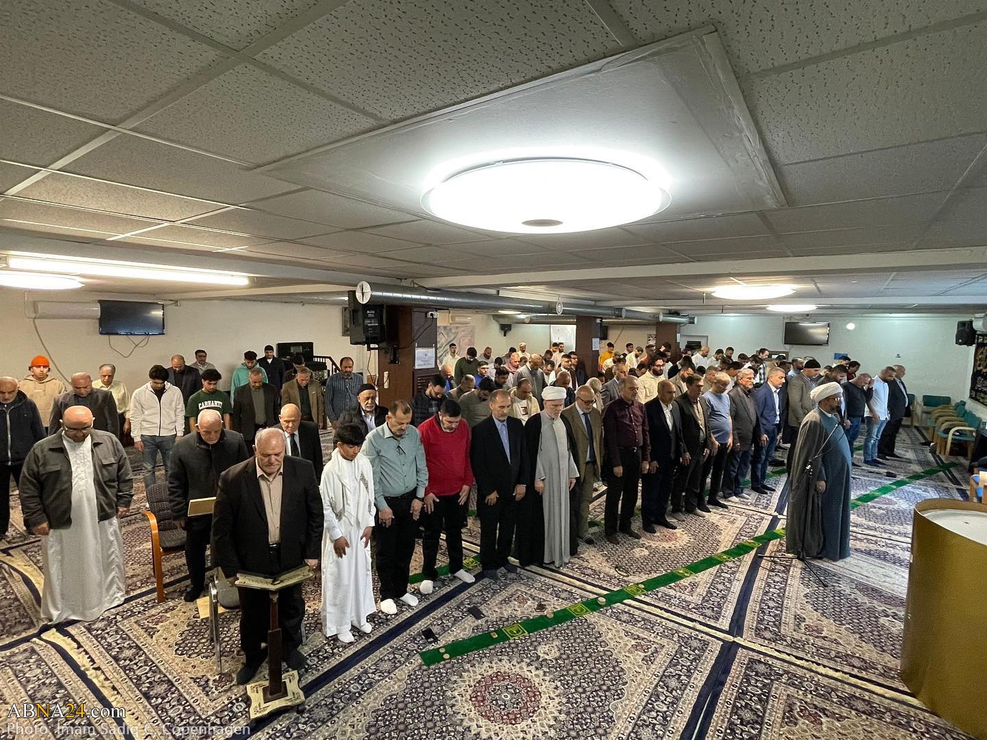 تقرير مصور / إقامة صلاة عيد الفطر المبارك في مركز الإمام الصادق(ع) الاسلامي بالعاصمة الدنمارِكية