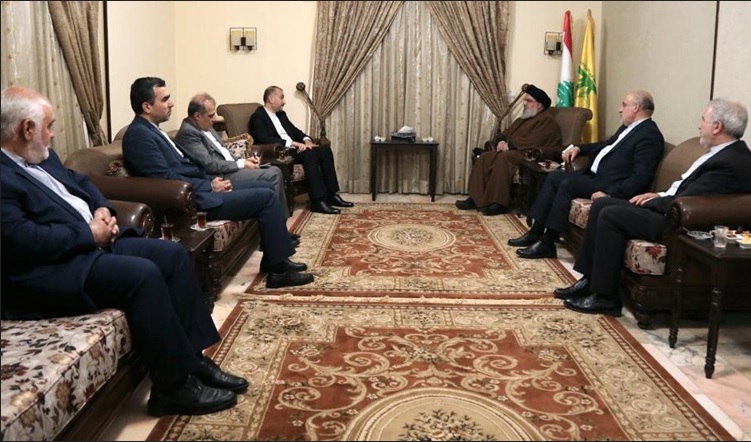 عبد اللهيان يلتقي السيد نصر الله ويتباحث معه آخر تطورات الأحداث في لبنان وفلسطين المحتلة 