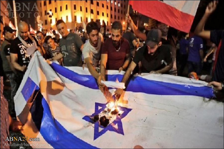 ဇီယွန် အစ္စရေး အစိုးရ၏ အလံကို ဂျူးများက မီးရှို့