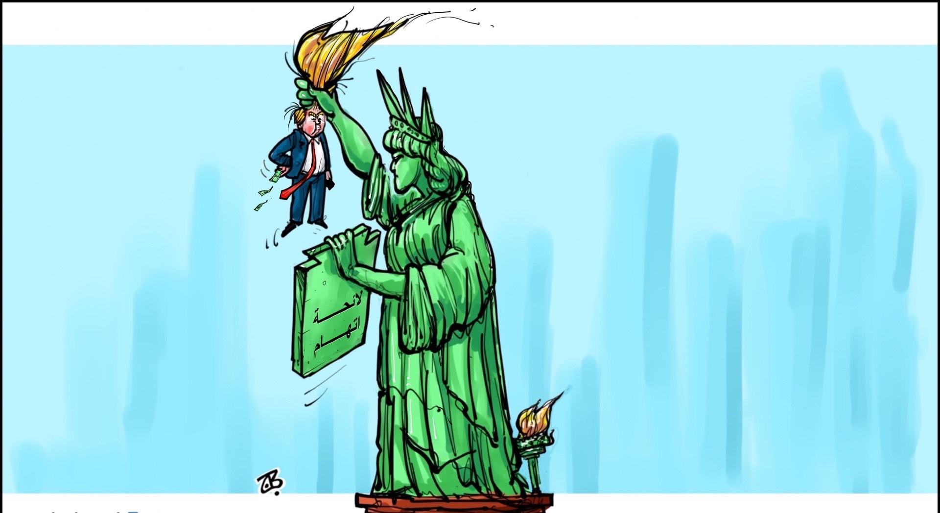 کاریکاتور/ محاکمه ترامپ