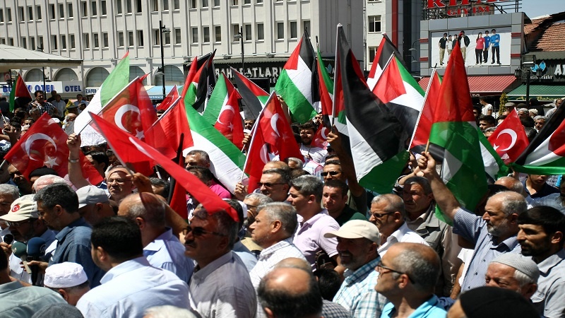 خۆپیشاندانی دژە ئیسرائیل لە تورکیا