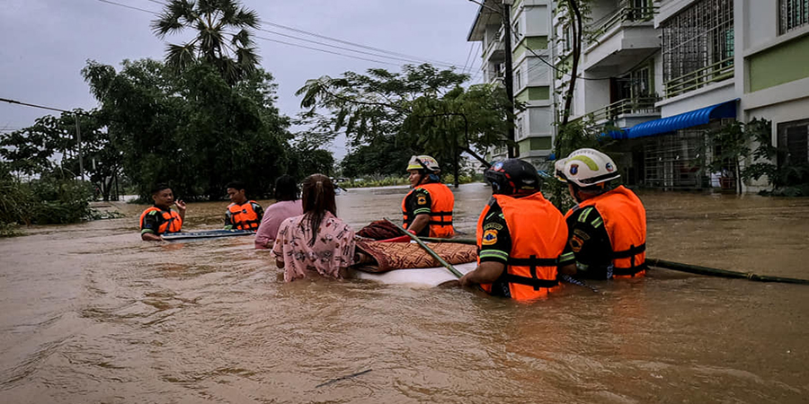 ဘားအံရေဘေးသင့်ပြည်သူ ၁၅,၀၀၀ ကျော်ထိ တိုးလာ၊ ကယ်ဆယ်ရေးစခန်း ၉ ခုထိဖွင့်လှစ်