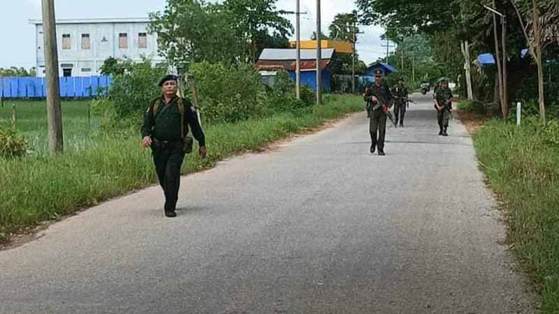  သထုံခရိုင်တွင် မွန်အမျိုးသားလွတ်မြောက်ရေးတပ်မတော် ကင်းလှည့်