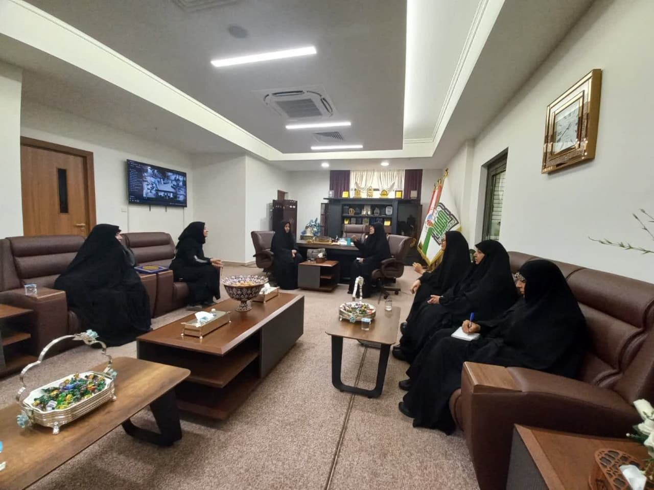 دیدار مسئولان مجمع جهانی اهل‌بیت(ع) با رئیس جامعة الزهرا(س) در كربلا 