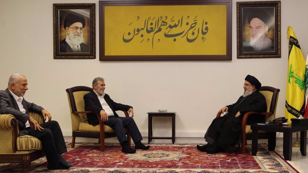 Secretary-General of Hezbollah, Islamic Jihad leader discuss developments in Palestine