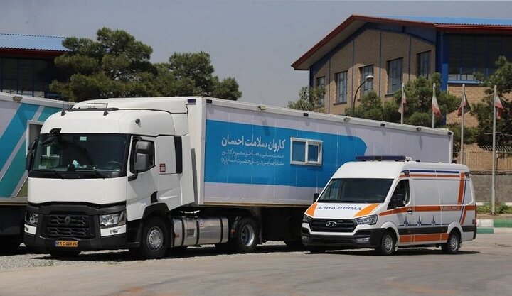 ايران تقدم أكبر المستشفيات النقالة في غرب آسيا وأفضلها تجهيزا في طريق زوار الزيارة الأربعينية