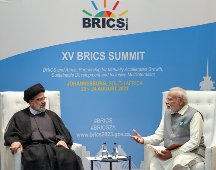 ईरान के ब्रिक्स में शामिल होने से खुश हैं: भारतीय पीएम नरेन्द्र मोदी।