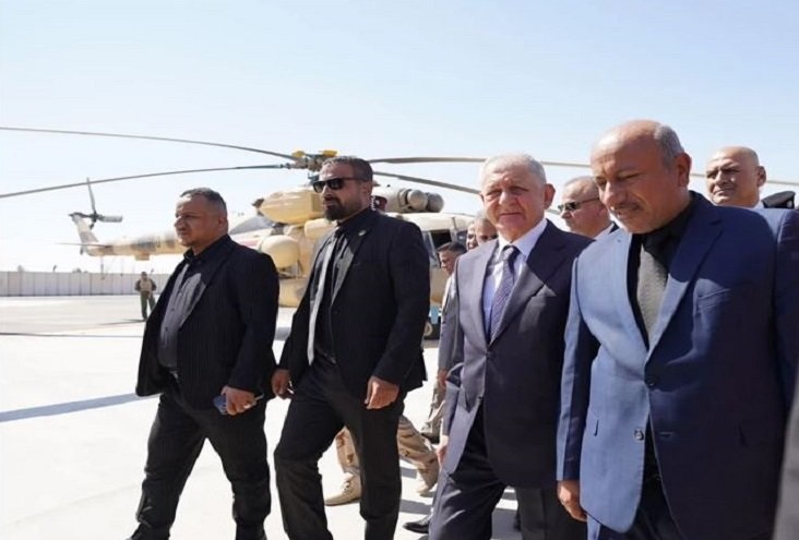 الرئيس العراقي يصل إلى محافظة كربلاء المقدسة 