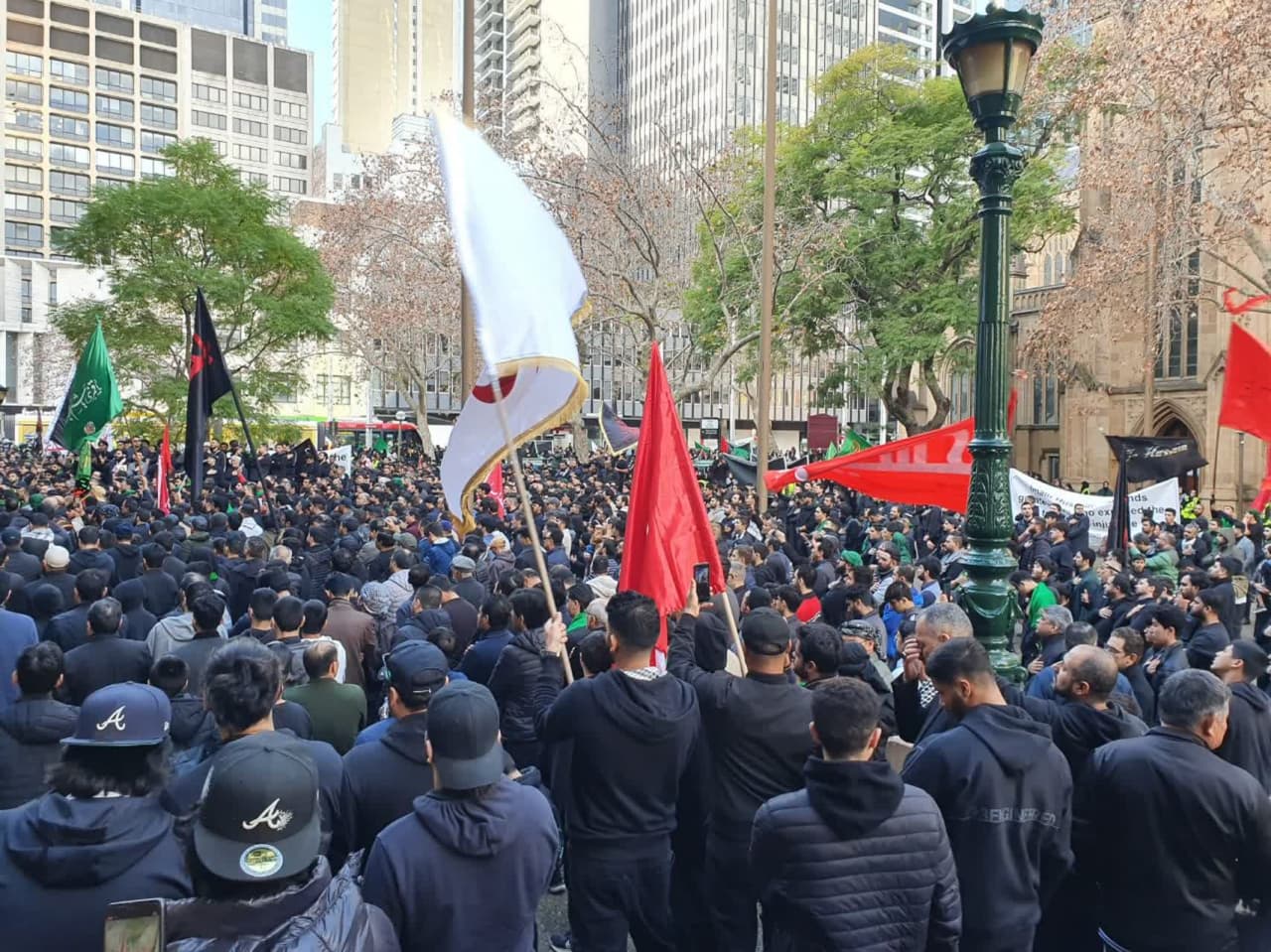  احياء مراسم عاشوراء بمشاركة حاشدة من قبل الشيعة في إستراليا + فيديو