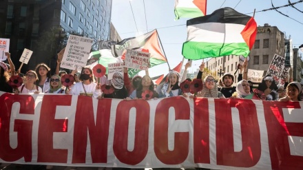 Акция протеста сторонников Палестины в США