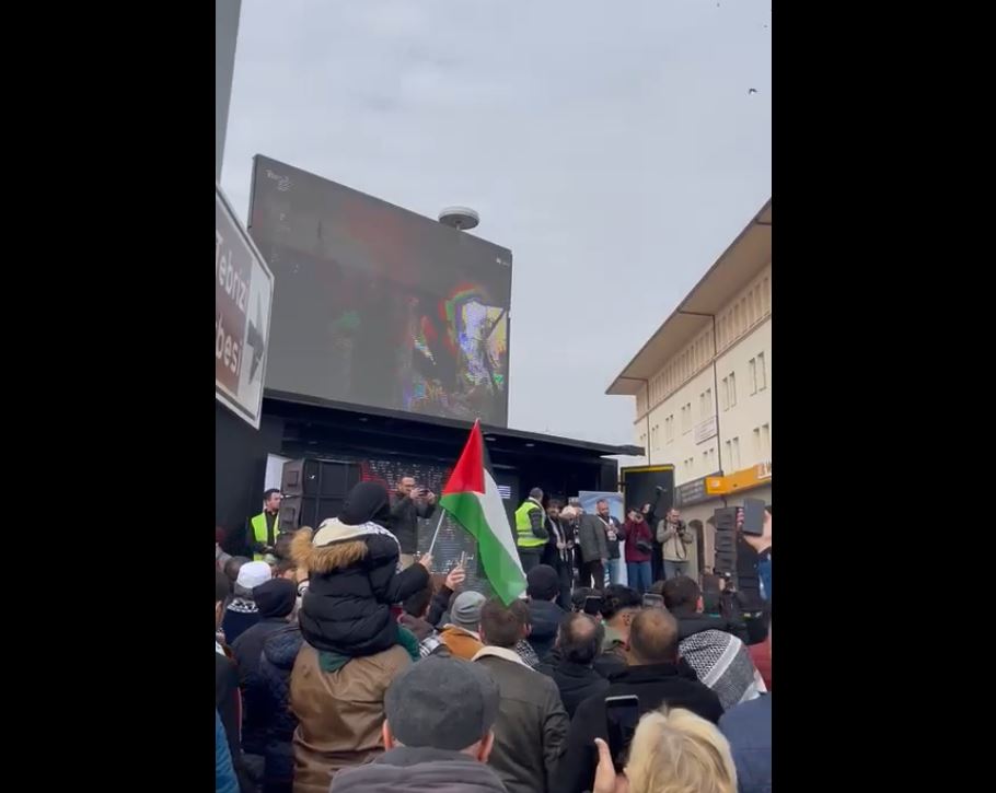 Video: A demonstration in Konya, Turkey denouncing Israeli aggression on Gaza 