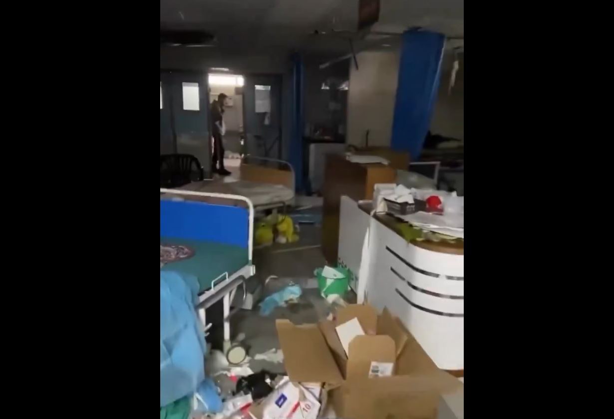 Video: Part of damages left by occupation forces at Shefa Hospital, in Gaza