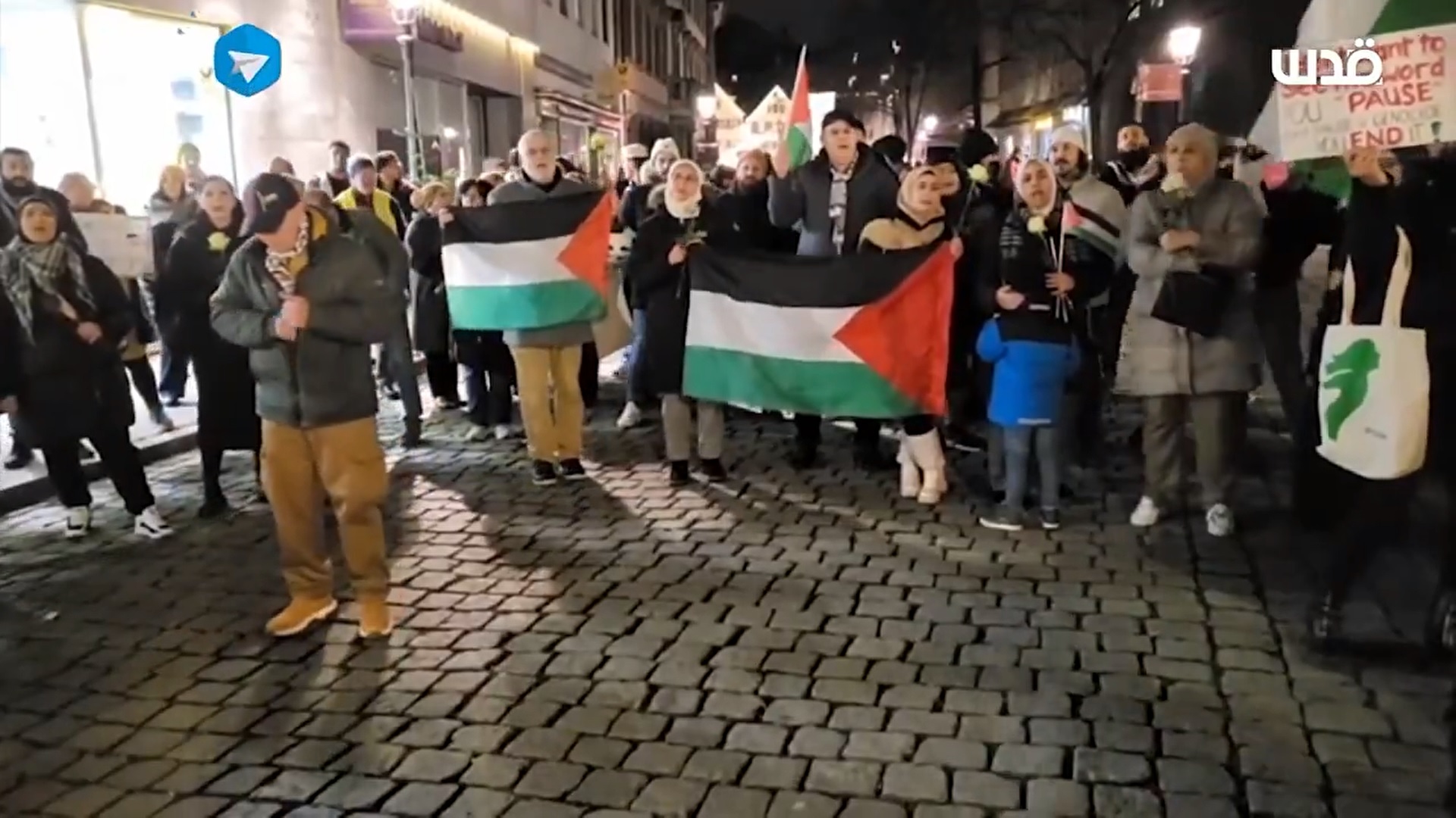 Video / Almanya'nın Slingen Kentinde İsrail Karşıtı Protesto Mitingi ​