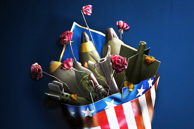 Imam Khamenei's website releases poster on US complicity in Gaza war