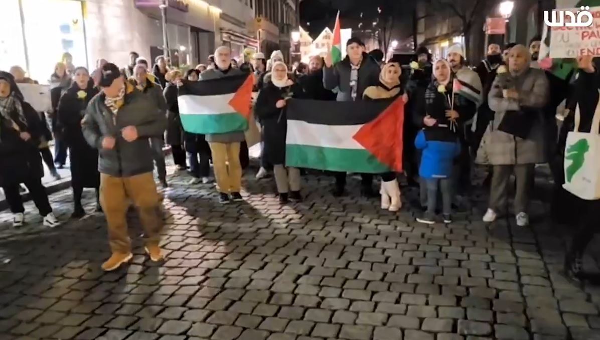 Video: Protest sit-in in the city of Esslingen, Germany, in solidarity with Palestine