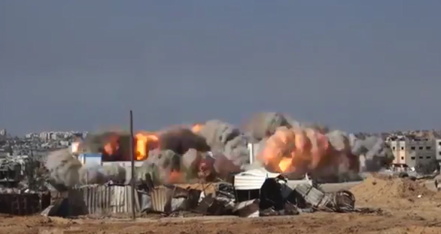 Video: Barbaric Israeli soldiers cheering as they destroy two UN schools in Beit Hanoun, Gaza