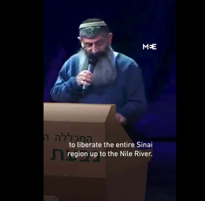 Israeli Rabbi: After finishing with Gaza we are going to liberate Sinai up to Nile River
