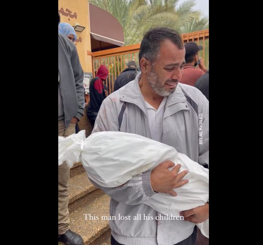 Video: Indiscriminate Israeli airstrikes in Gaza deprive this Palestinian father of his little son