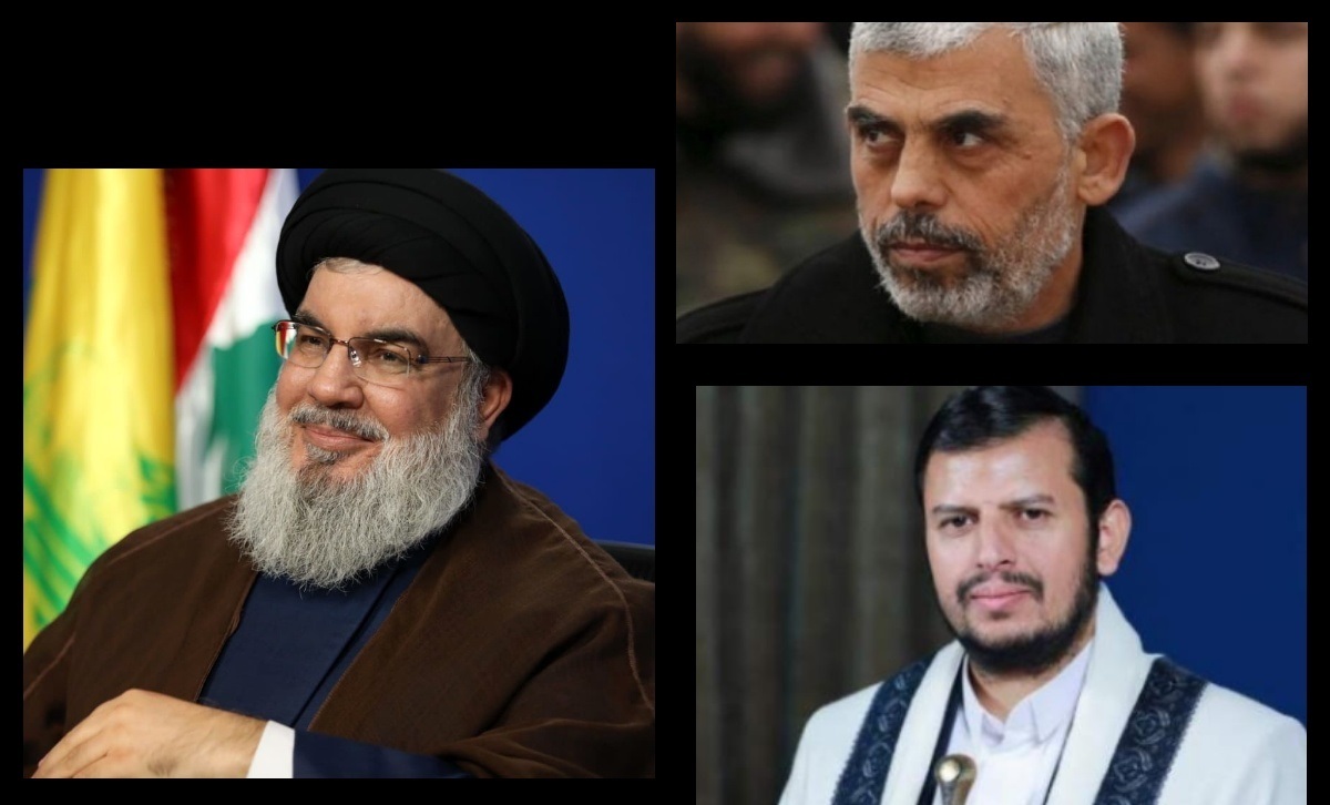 عبدالملک الحوثی، سید حسن نصرالله و یحیی سنوار رهبران عربی محبوب