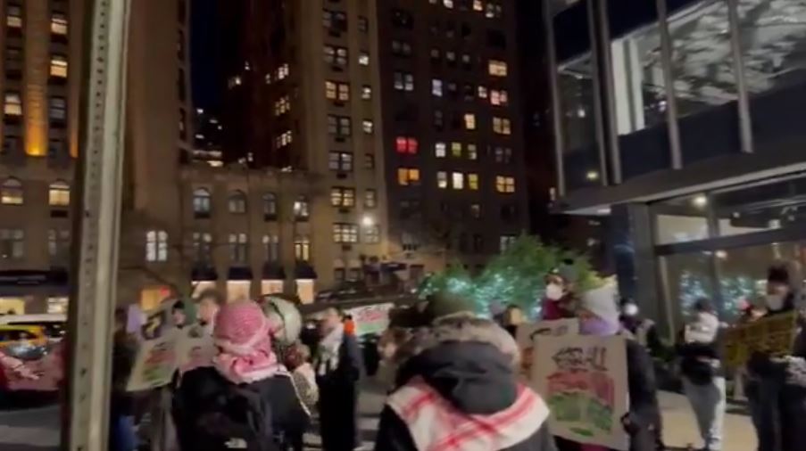 Video: A protest at German consulate in NYC against crackdown on Palestinians in Germany