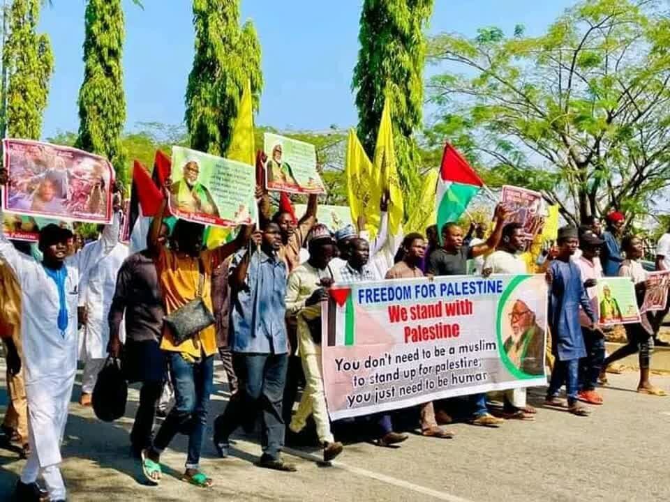 Nigerians held rally in support of Palestine