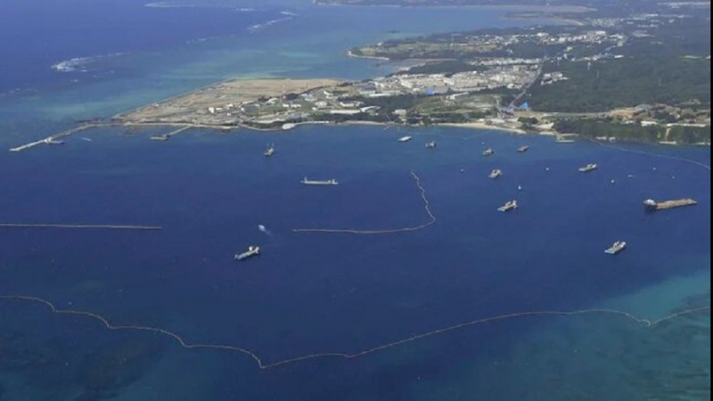 辺野古土砂投入から5年で反対派らが抗議活動
