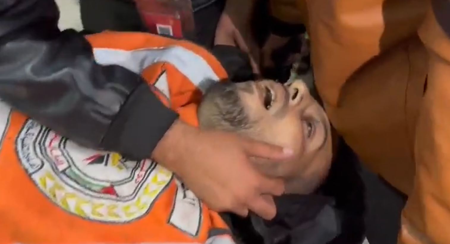 Video: Civil defence forces martyred while searching for AlJazeera martyred photojournalist Samer Abu Daqqa 