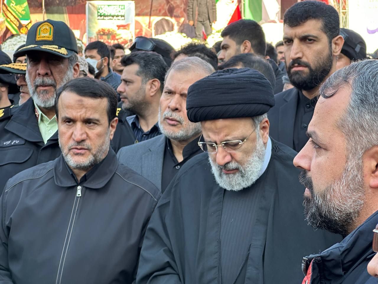 Iran President attends funeral for newly discovered martyrs