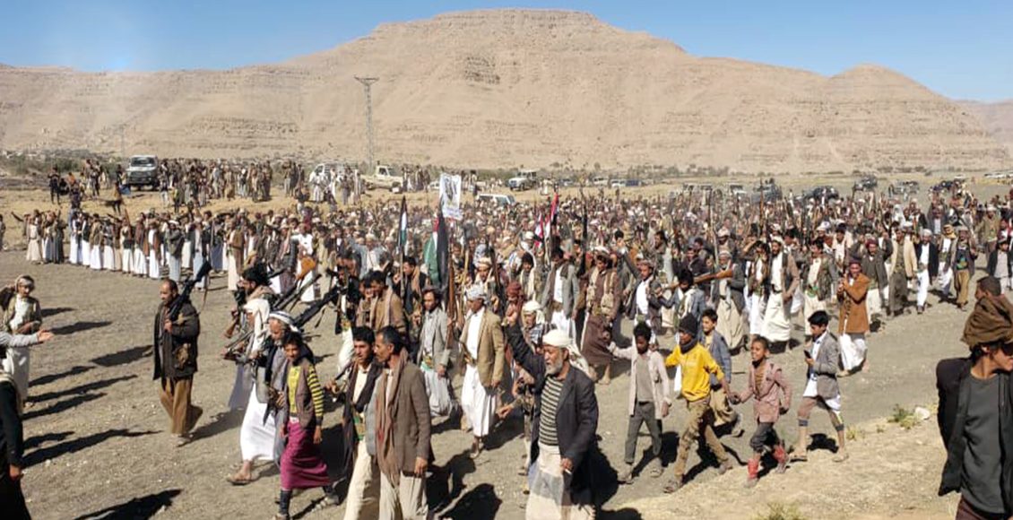 حفل تخرج للدفعة الأولى من كتائب “طوفان الأقصى” في عمران اليمنية