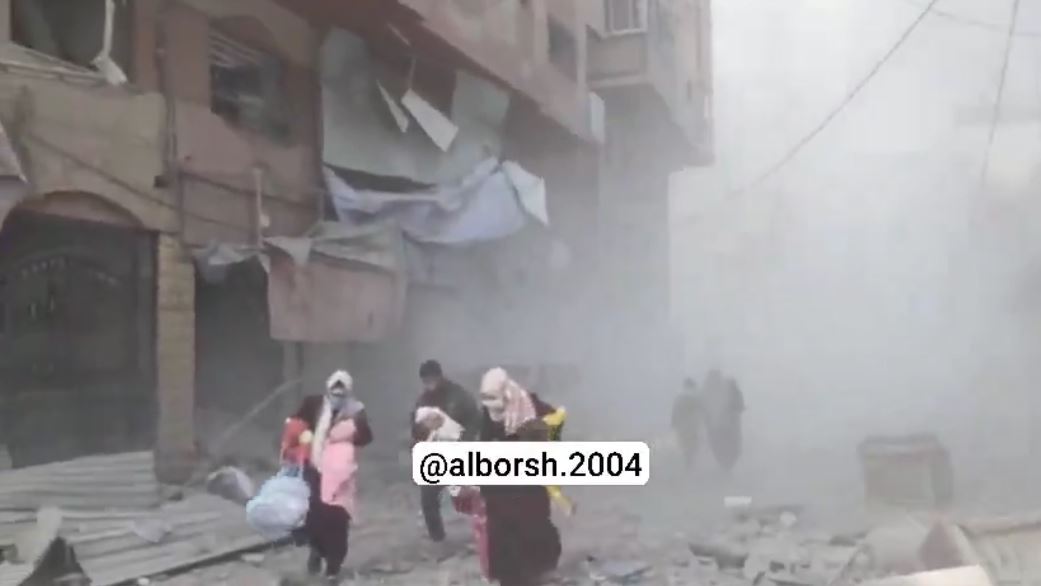 Video: Israeli occupation warplanes destroyed several areas in Jabalia, Gaza 