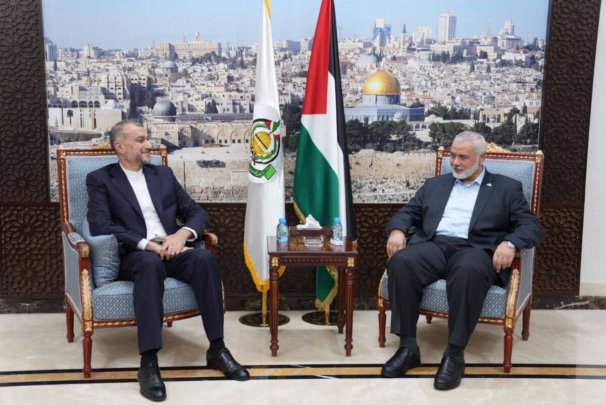 Iran FM, Hamas chief discuss latest developments in Gaza