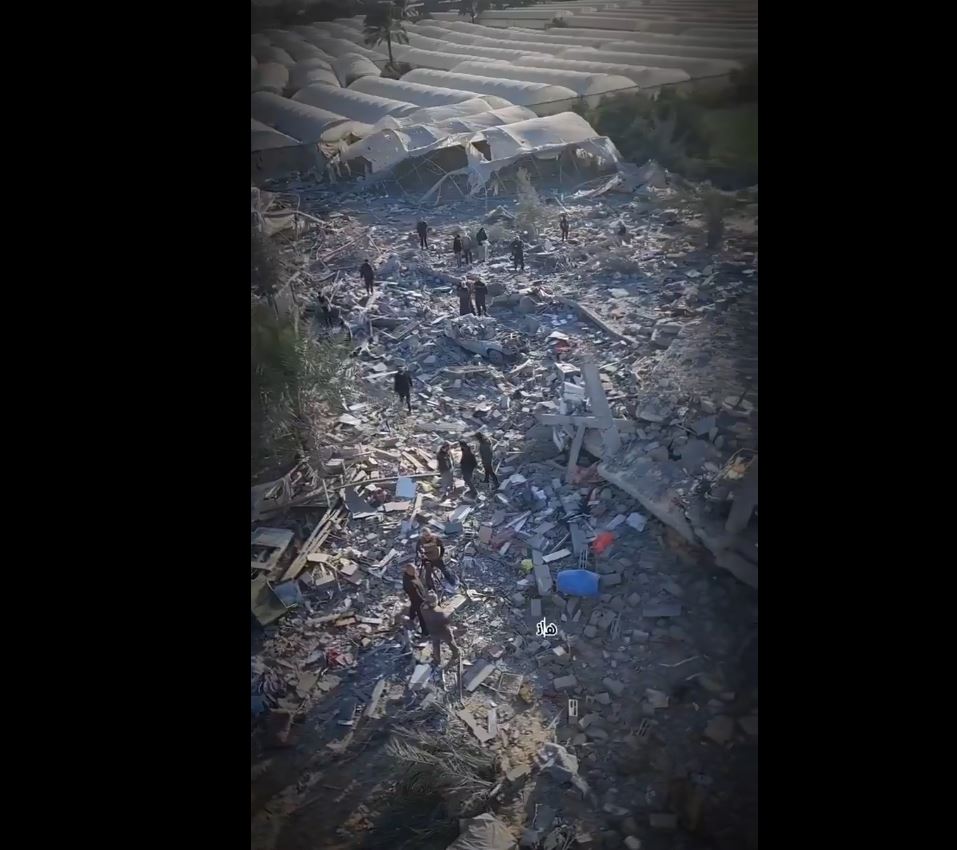 Scene shows amount of destruction caused by Israeli forces airstrikes during 78 days of genocide in Gaza