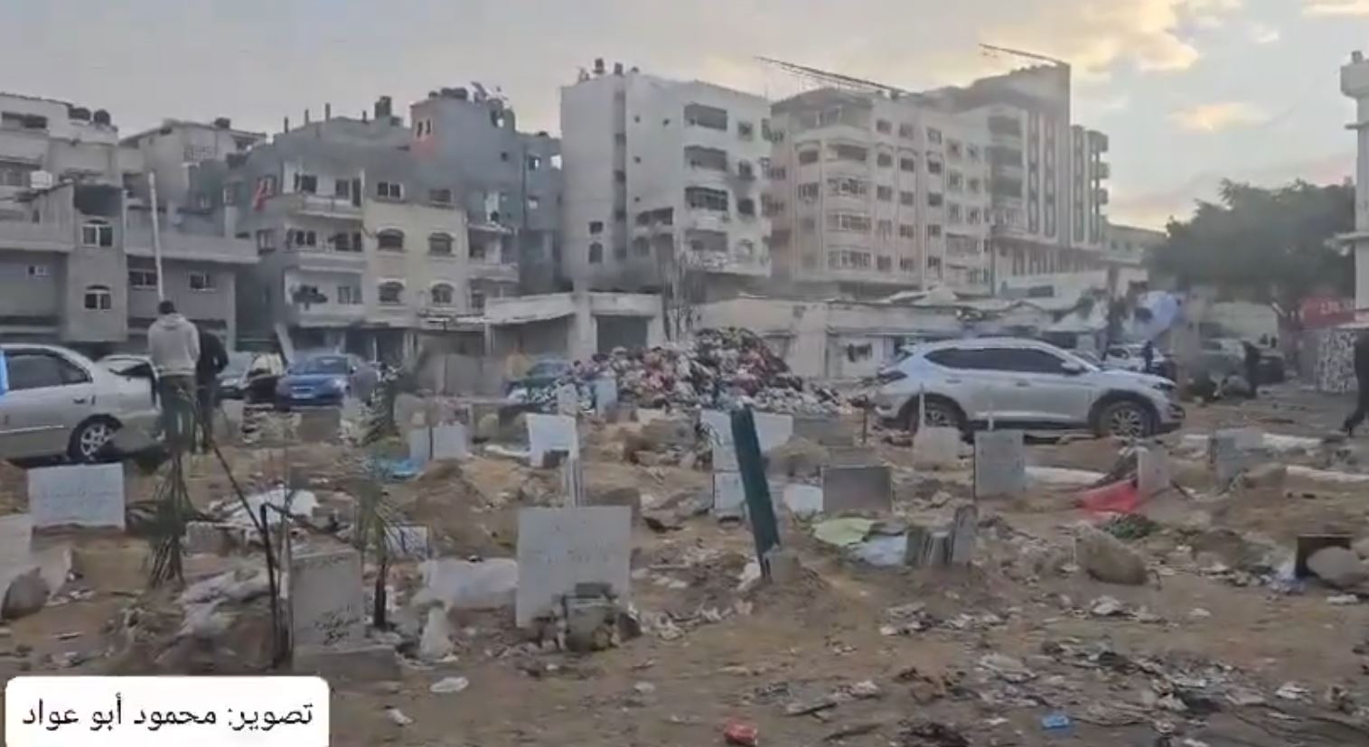 Viedeo: Al-Shifa Hospital turned into graves for martyrs including “unidentified” children
