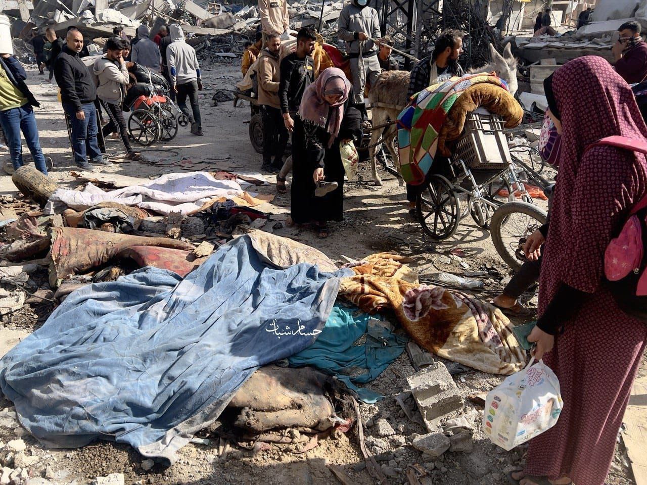 Massive destruction, corpses in streets found in several Gaza Strip areas