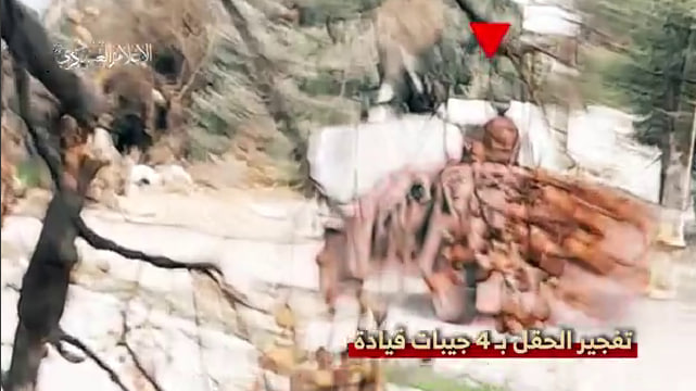 فیديو | مشاهد من تفجير حقل ألغام في كمين محكم لـ 4 جيبات العدو في منطقة جحر الديك