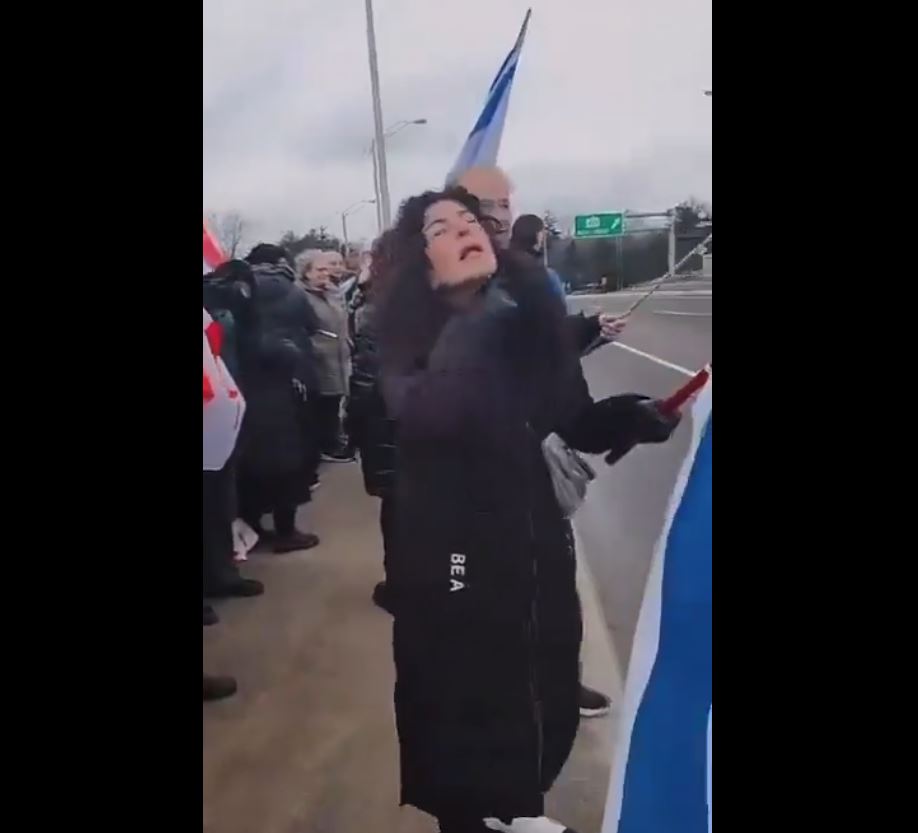Video: A pro-Israel protester in Toronto threatens to kill pro-Palestine protesters